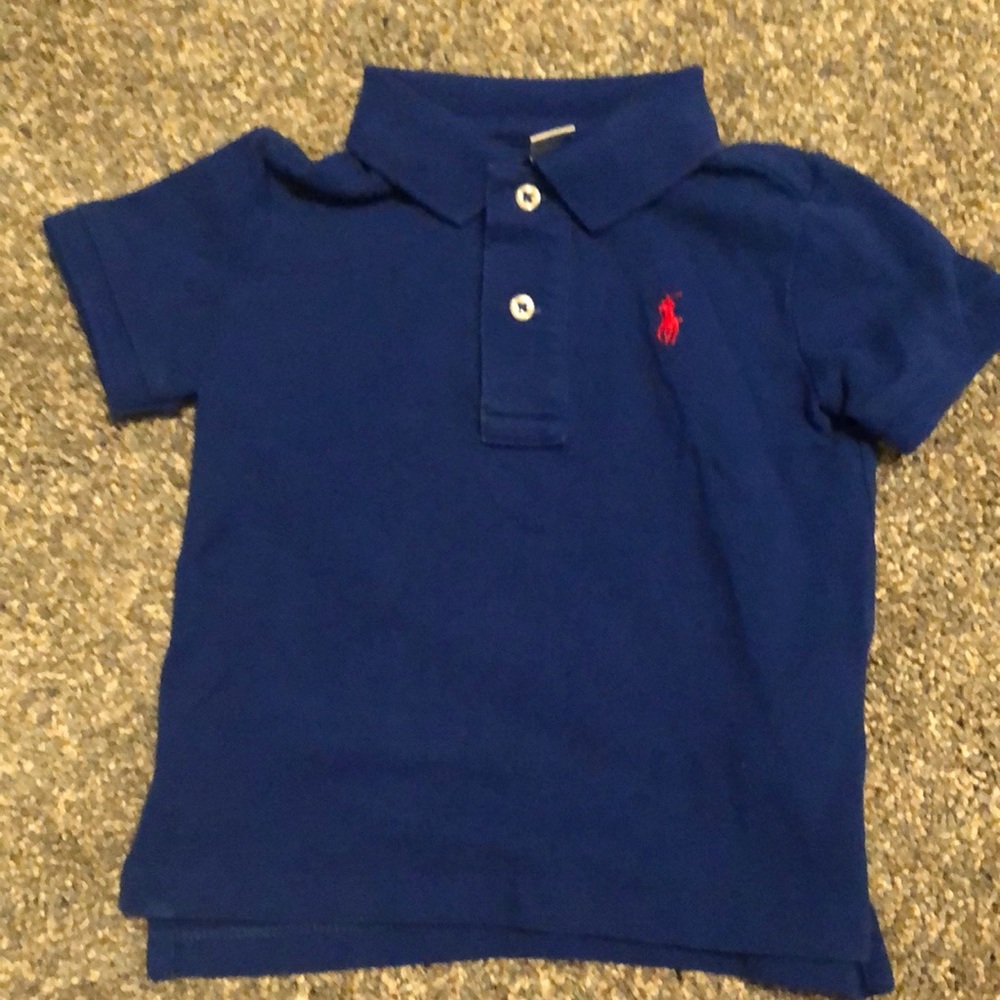 GUC blue Ralph Lauren polo 18m